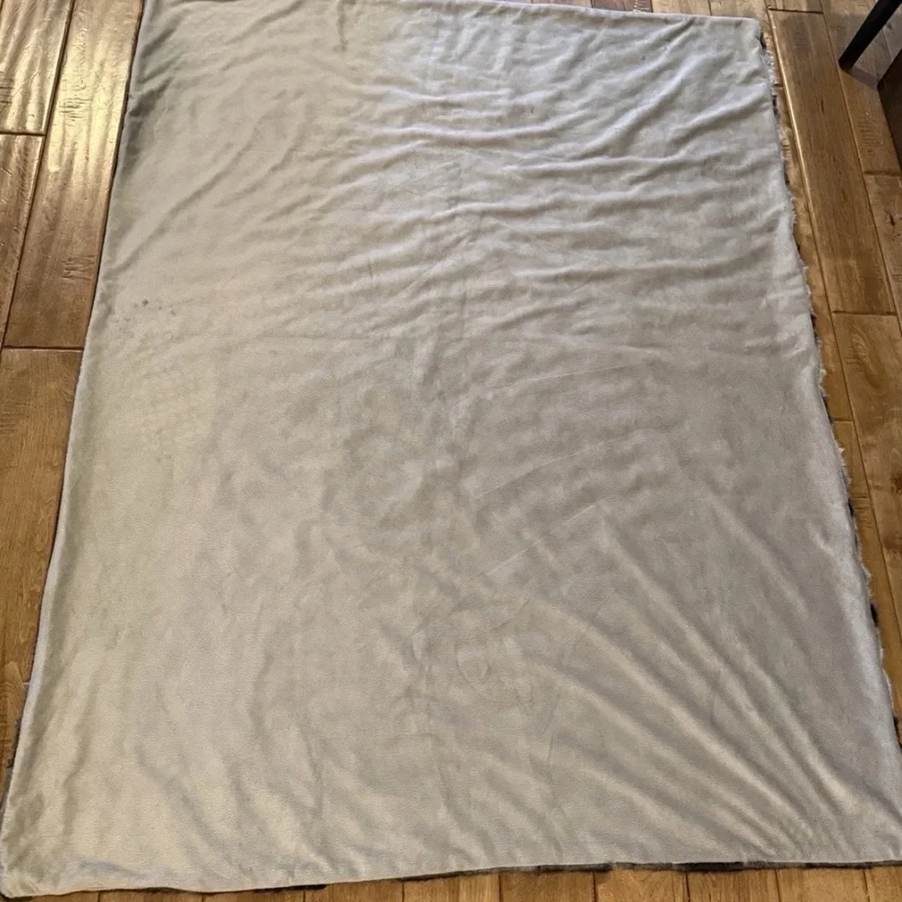 West Elm Soft Gray Throw Blanket